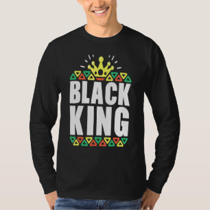 Camiseta Historia negra para hombres niños Rey negro africa