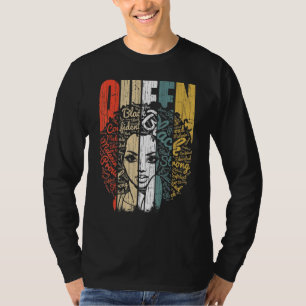 Camiseta Historia negra para las mujeres educadas de negro