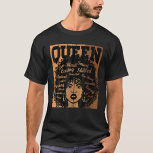 Camiseta Historia Negra Para Mujeres Reina Fuerte Negra Afr
