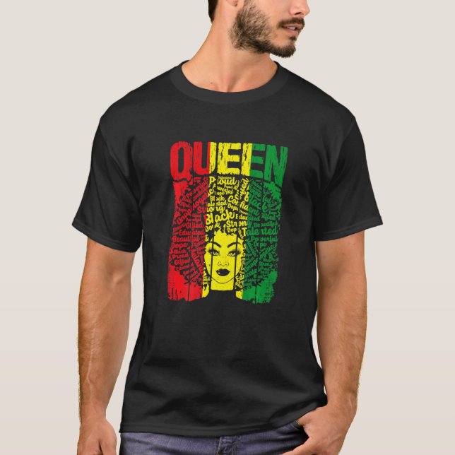 Camiseta Historia Negra Para Mujeres Ropa Africana (Anverso)