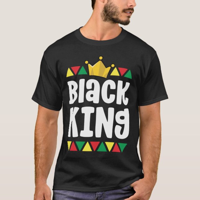 Camiseta Historia Negra Para Niños Negros Rey Africano Pri (Anverso)