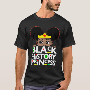 Camiseta Historia Negra Princesa Sista Melanin Chica Brown 