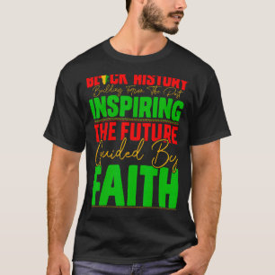Camiseta Historia Negra Que Inspiró El Futuro Guiado Por La
