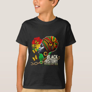 Camiseta Historia Negra Rompiendo Cada Cadena Historia Negr