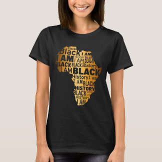 Camiseta Historia Negra Soy Negro Todos los Meses Americano