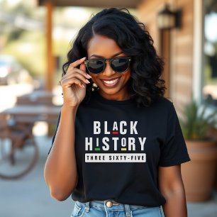 Camiseta Historia negra tres sesenta y cinco retro 90 color