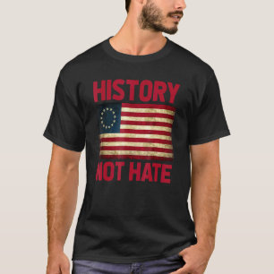 Camiseta Historia retro no odio Bandera Betsy Ross 4 de jul