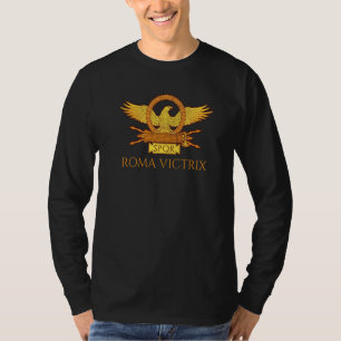 Camiseta Historia Romana Antigua Lema Latino Roma Victrix