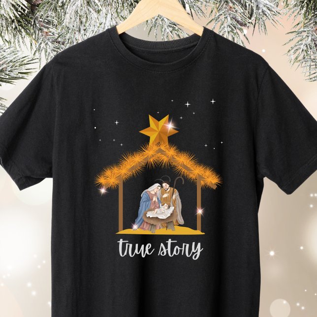 Camiseta Historia verdadera Navidades cristianos Natividad  (Subido por el creador)