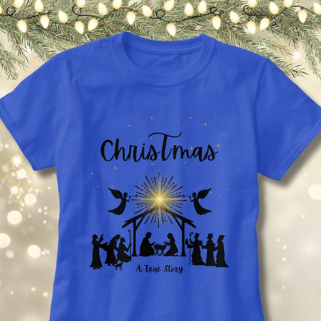 Camiseta Historia verdadera Navidades cristianos Natividad  (Subido por el creador)