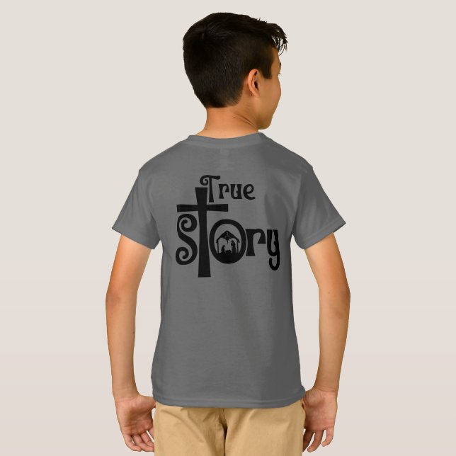 Camiseta Historia verdadera Navidades de la nacionalidad ni (Reverso completo)