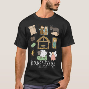Camiseta Historia verdadera Navidades de la Natividad Niño 