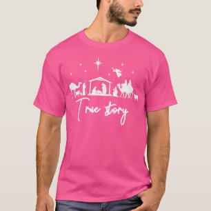 Camiseta Historia verdadera Navidades de la Natividad Niño
