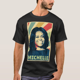 Camiseta Historia Y Política De Michelle Obama Vintage