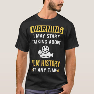 Camiseta Historial de advertencias divertidas
