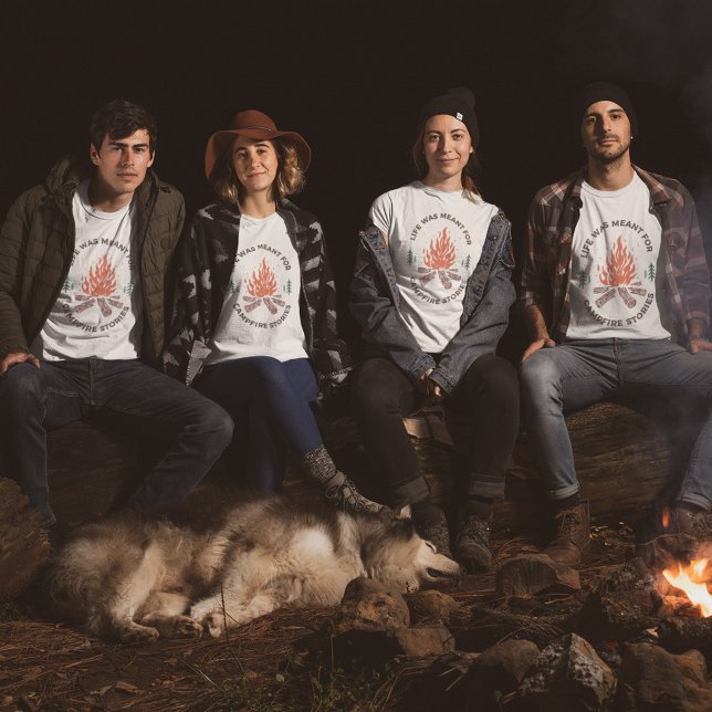 Camiseta Historias alrededor de la fogata Camping  (Subido por el creador)