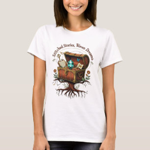 Camiseta Historias con título, tejidas con magia