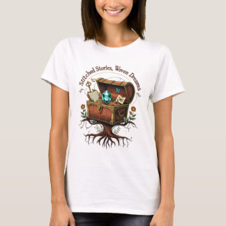 Camiseta Historias con título, tejidas con magia