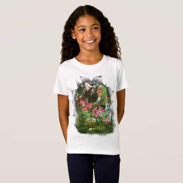 Camiseta Historias de fantasía del bosque de los bosques de (Anverso completo)
