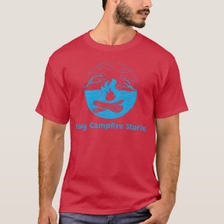 Camiseta Historias de fogata elegantes regalo de Camping de