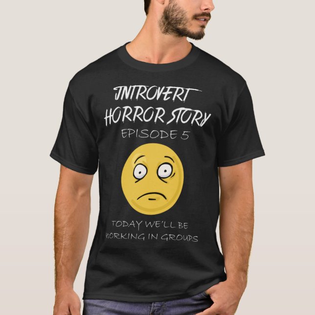 Camiseta Historias de terror de introvertido (Anverso)