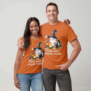 Camiseta Historias fantasma más, por favor, acampando Hallo