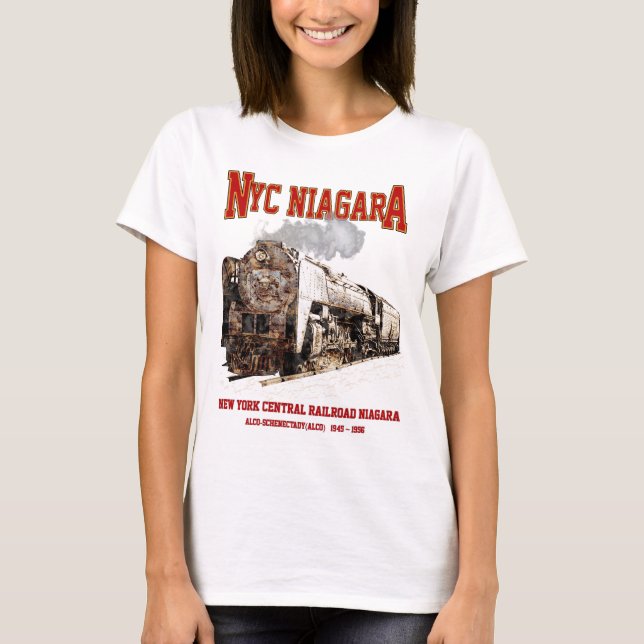 Camiseta Historic NYC Niagara Train Steam Locomotive (Anverso)