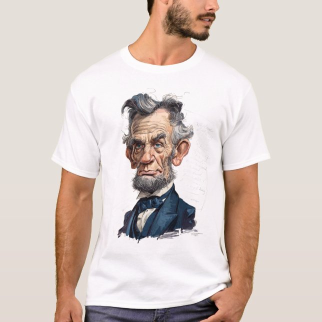 Camiseta Historic Statesman Caricature — 19th-Century  (Anverso)