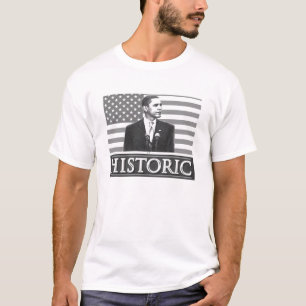 Camiseta "histórica" de Barack Obama (blanca)