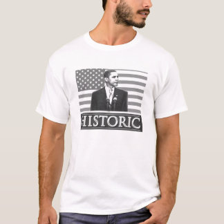 Camiseta "histórica" de Barack Obama (blanca)