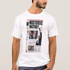 Camiseta histórica de la victoria de Obama