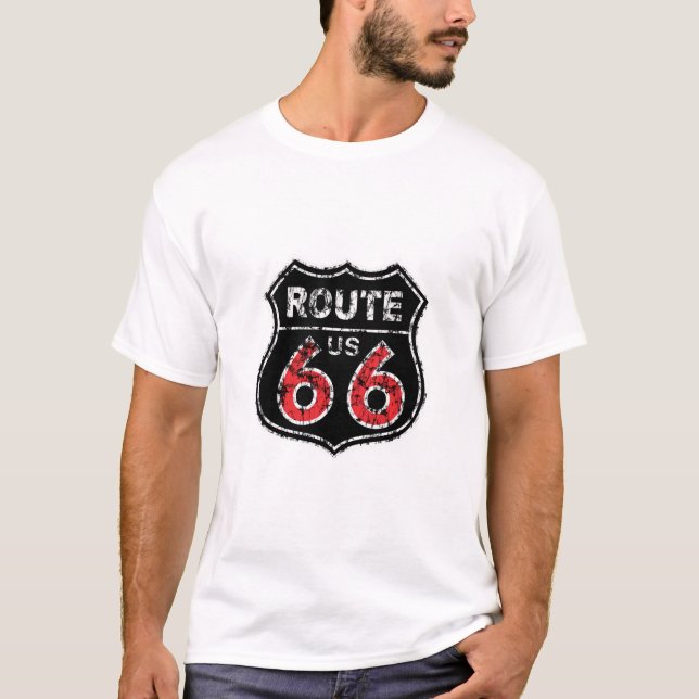 Camiseta histórica del Rótulo de la ruta de la (Anverso)