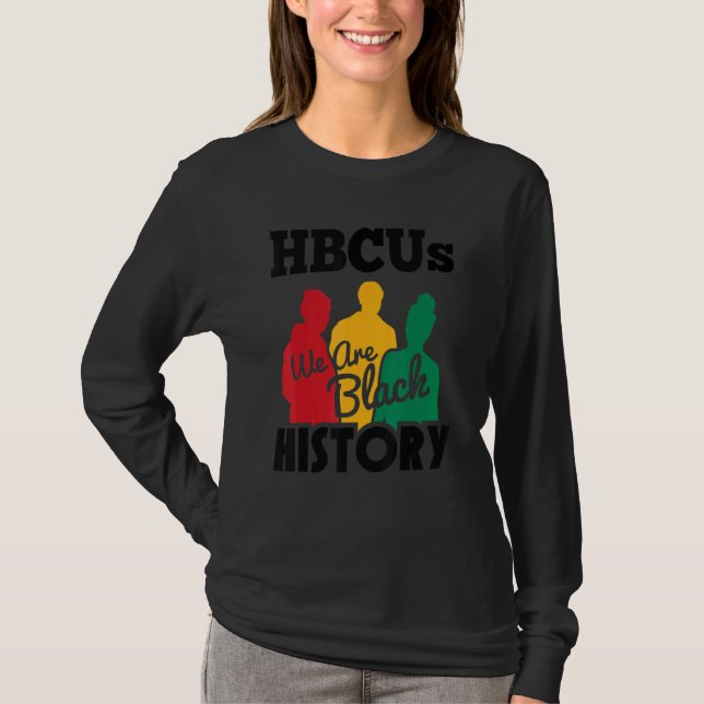 Camiseta Históricamente Black College University Hbcu Black (Anverso)