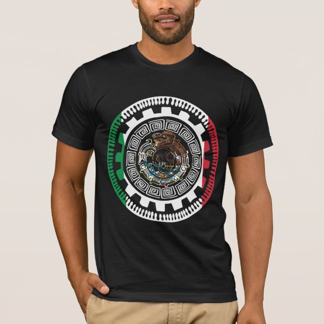 Camiseta Histórico calendario maya mexicano azteca (Anverso)