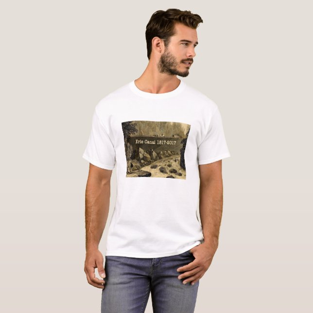 Camiseta Histórico Canal Erie Bicentenario Años (Anverso completo)