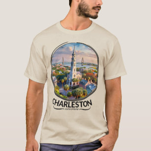 Camiseta Histórico Charleston South Carolina Artistic