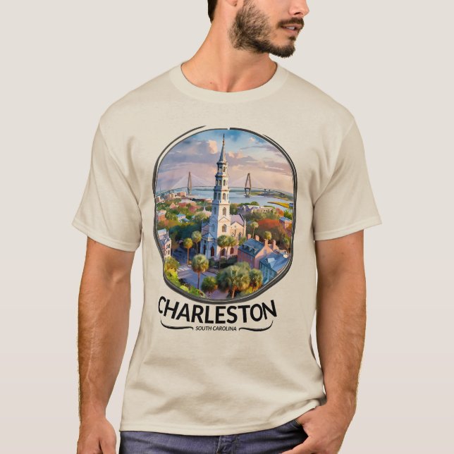 Camiseta Histórico Charleston South Carolina Artistic (Anverso)