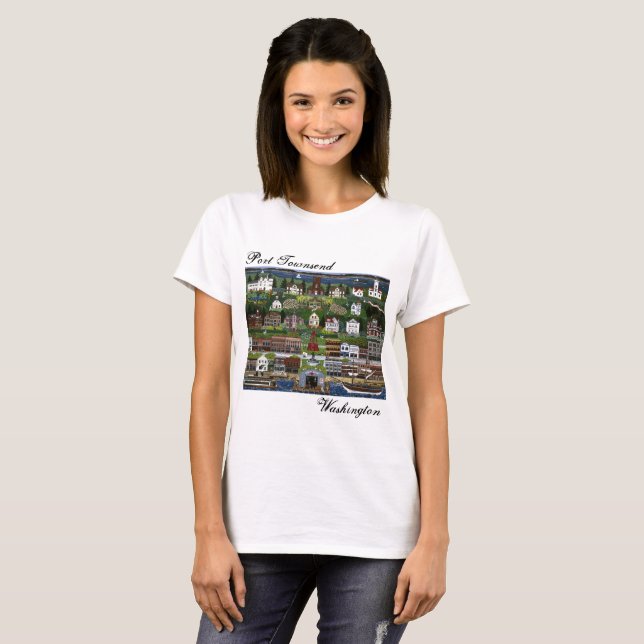 Camiseta Histórico Puerto Townsend, Washington (Anverso completo)