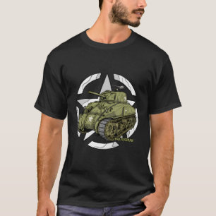 Camiseta Histórico tanque del ejército Wwii Sher M4A1