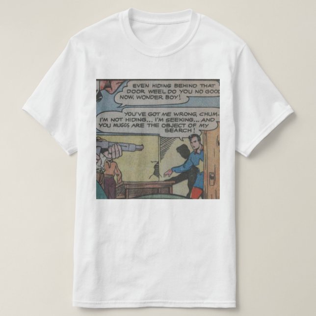 Camiseta Historieta clásica vintage (Diseño del anverso)