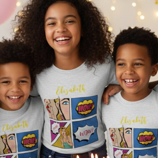 Camiseta Historieta de chica de arte pop (Subido por el creador)