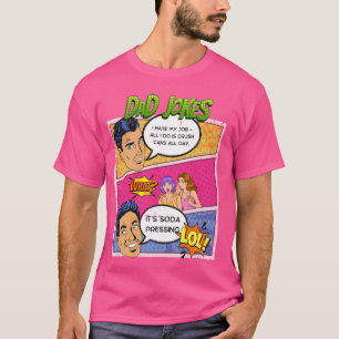 Camiseta Historieta de la vieja escuela tira de Chiste a pa