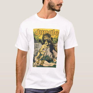 Camiseta Historieta de león vintage