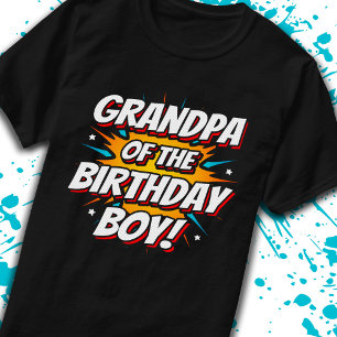 Camiseta Historieta del abuelo de los cómicos de superhéroe