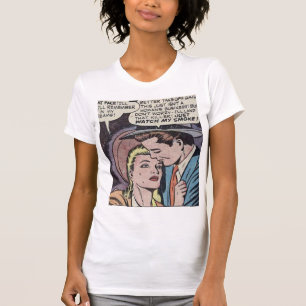 Camiseta Historieta romántica clásica de los años 50