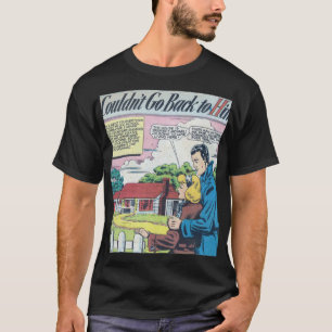 Camiseta Historieta romántica vintage de los años 1950