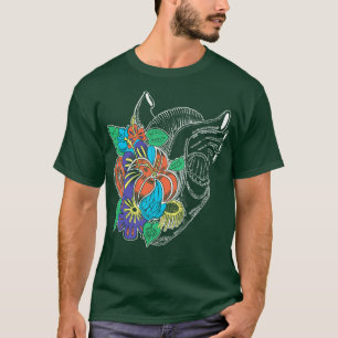 Camiseta Historietas antiguas de flor primavera