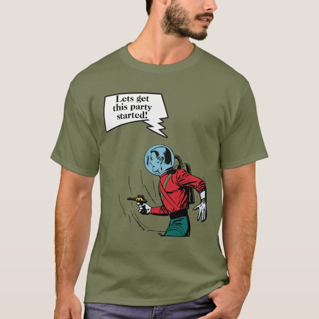 Camiseta Historietas de ciencia ficción edad del espacio fu (Anverso)