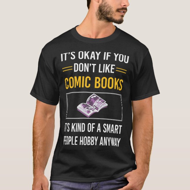 Camiseta Historietas de cómics de personas inteligentes (Anverso)