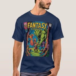 Camiseta Historietas de fantasía: Una aventura retro desata